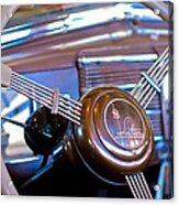 1938 Cadillac V-16 Presidential Convertible Parade Limousine Steering Wheel Acrylic Print