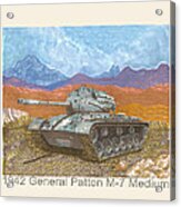 1942 General Patton M 47 Medium Tank Acrylic Print