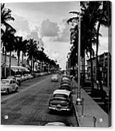 1954 Miami Beach Lincoln Road Acrylic Print