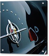 1956 Lincoln Continental Mark Ii Coupe Rear Emblem Acrylic Print