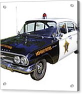 1960 Chevrolet Biscayne Police Car Acrylic Print