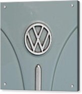 1965 Volkswagen Beetle Hood Emblem Acrylic Print
