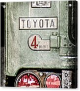 1969 Toyota Fj-40 Land Cruiser Taillight Emblem -0417ac Acrylic Print