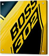 1970 Ford Mustang Boss 302 Emblem Acrylic Print