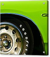 1971 Dodge Charger In Sassy Grass Green Acrylic Print