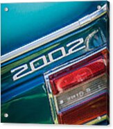 1974 Bmw 2002 Taillight Emblem -2358c Acrylic Print