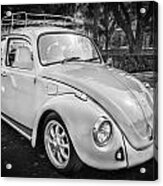 1974 Volkswagen Beetle Vw Bug Bw Acrylic Print
