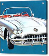 1958 Corvette Acrylic Print
