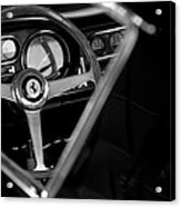 1967 Ferrari 275 Gtb 4 Steering Wheel Emblem #2 Acrylic Print