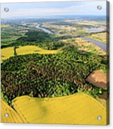 Aerial Photo Of Farmland #2 Acrylic Print