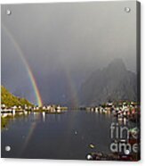 After The Rain In Reine Acrylic Print