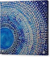 Blue Kachina Original Painting Acrylic Print