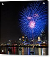 Cincinnati Reds Fireworks  #2 Acrylic Print