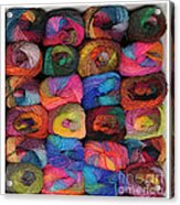 Colorful Knitting Yarn #1 Acrylic Print