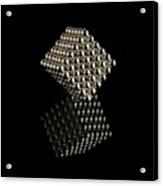 Cube Of Neodymium Magnets Acrylic Print