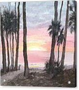 Hunting Island Sunrise #1 Acrylic Print