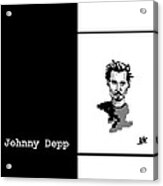 Johnny Depp Sketch #2 Acrylic Print