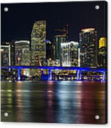 Miami Downtown Skyline Acrylic Print