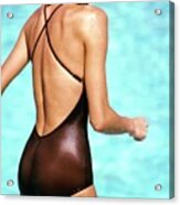 Model Wearing A Catalina Swimsuit #2 Acrylic Print