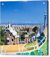 Park Guell In Barcelona #2 Acrylic Print