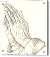 Praying Hands #2 Acrylic Print
