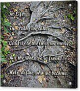 Roots Poem Acrylic Print