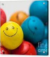 Smiley Face Gum Balls #2 Acrylic Print