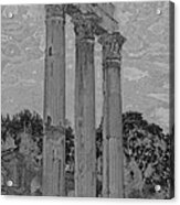 Temple Of Castor And Pollux #2 Acrylic Print