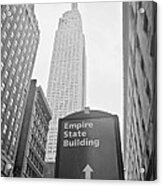 The Empire State Building In New York City #2 Acrylic Print