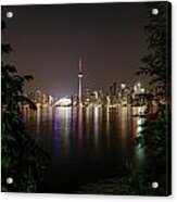 Toronto Skyline At Night Acrylic Print