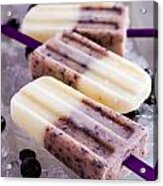 Vanilla And Blueberry Popsicles #2 Acrylic Print