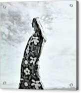 Veruschka Wearing A Suri Line Dress #2 Acrylic Print