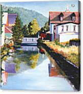 View Along The Canal #2 Acrylic Print