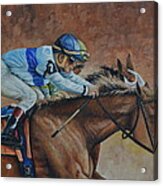 Won By A Nose Acrylic Print