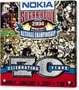 2004 National Championship Ticket - Lsu Vs Oklahoma Acrylic Print