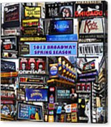 2013 Broadway Spring Collage Acrylic Print