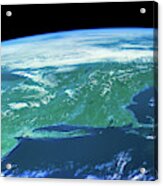 View Of Planet Earth From Space Showing #21 Acrylic Print