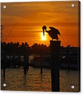 23 - Sunset Sailfish Marina Acrylic Print