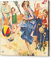 1930s,uk,the Passing Show,magazine Cover #25 Acrylic Print