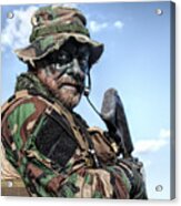 Bearded Soldier Of Special Forces #3 Acrylic Print
