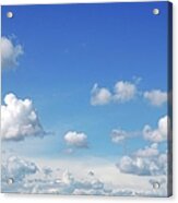 Blue Sky With Cumulus Clouds, Artwork #3 Acrylic Print