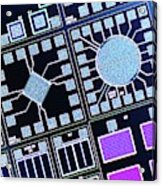 Surface Of Microchip #3 Acrylic Print