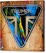 Triumph Motorcycle Badge #3 Acrylic Print
