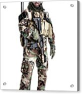 U.s. Special Forces Soldier Wearing #3 Acrylic Print