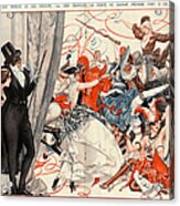 1920s France La Vie Parisienne Magazine #319 Acrylic Print