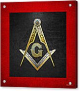 3rd Degree Mason - Master Mason Masonic Jewel Acrylic Print