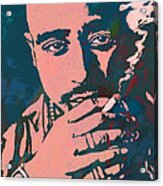 2pac Tupac Shakur Stylised Pop Art Poster #4 Acrylic Print