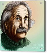 Albert Einstein, German-american Acrylic Print