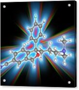 Citalopram Drug Molecule #1 Acrylic Print