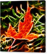 Fractal Maple Leaf #4 Acrylic Print